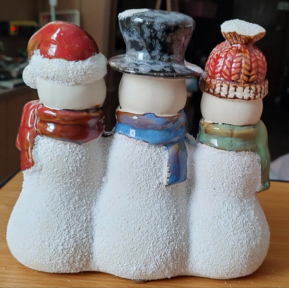 Snowmen Tea light Holder - Picture 2 of 2